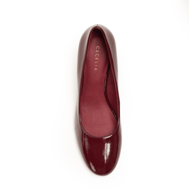 NUBIA - DARK RED PATENT PUMP