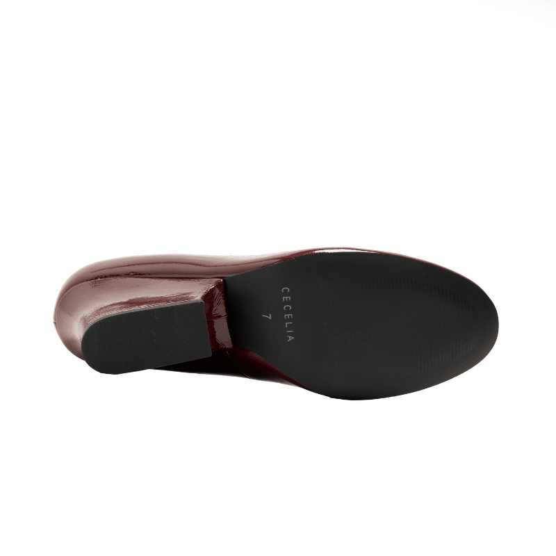 NUBIA - DARK RED PATENT PUMP
