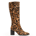 OLGA - LEOPARD PONY HAIR BOOT