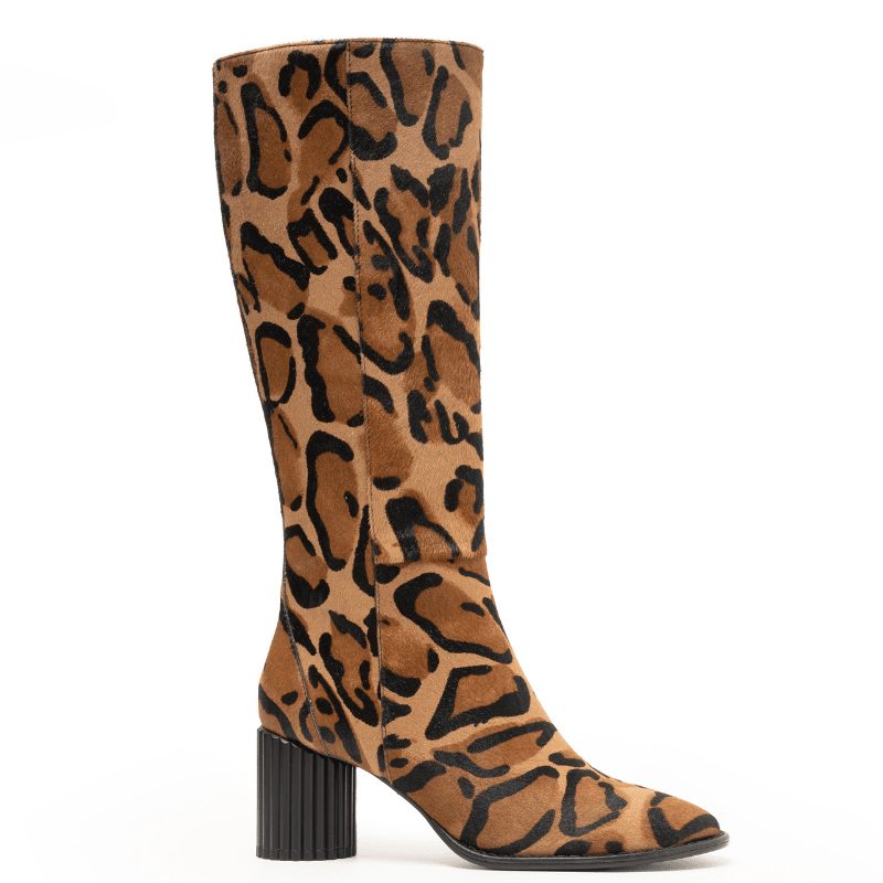 OLGA - LEOPARD PONY HAIR BOOT