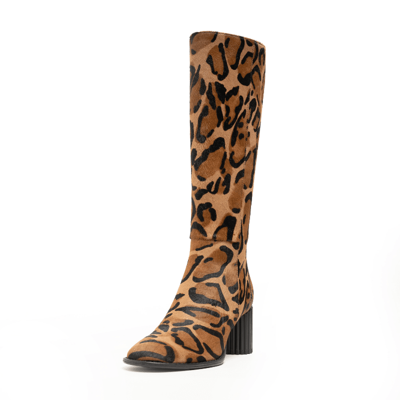 OLGA - LEOPARD PONY HAIR BOOT