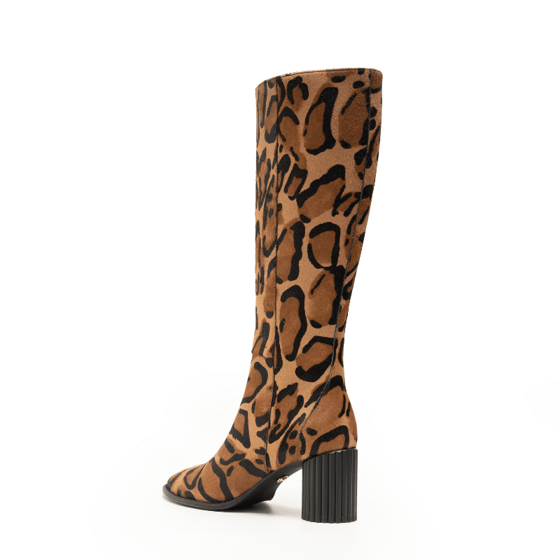 OLGA - LEOPARD PONY HAIR BOOT