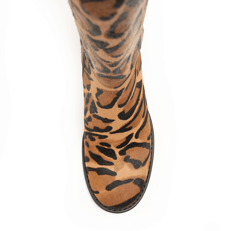 OLGA - LEOPARD PONY HAIR BOOT