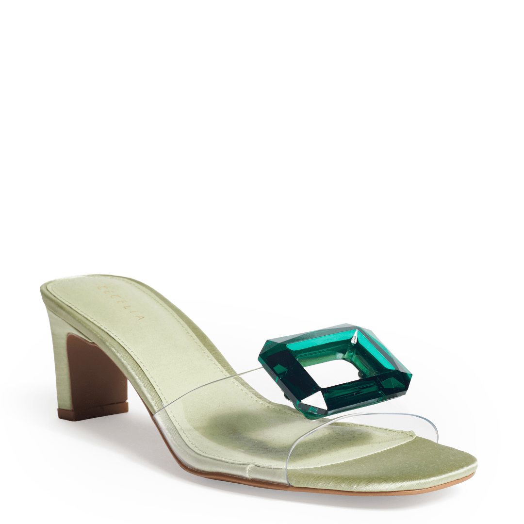 PARK AVE JEWEL - Green Sandal