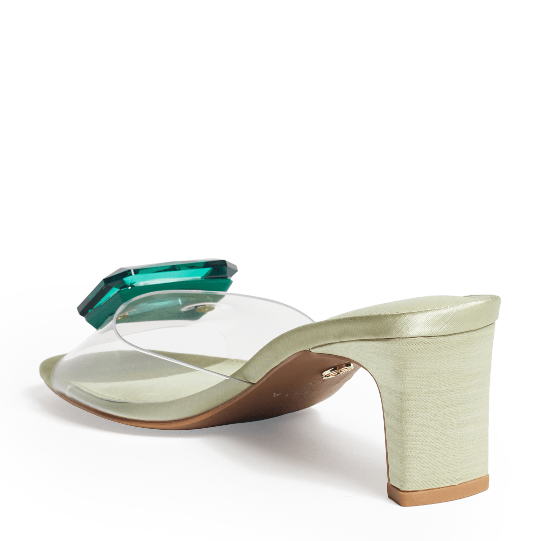 PARK AVE JEWEL - Green Sandal