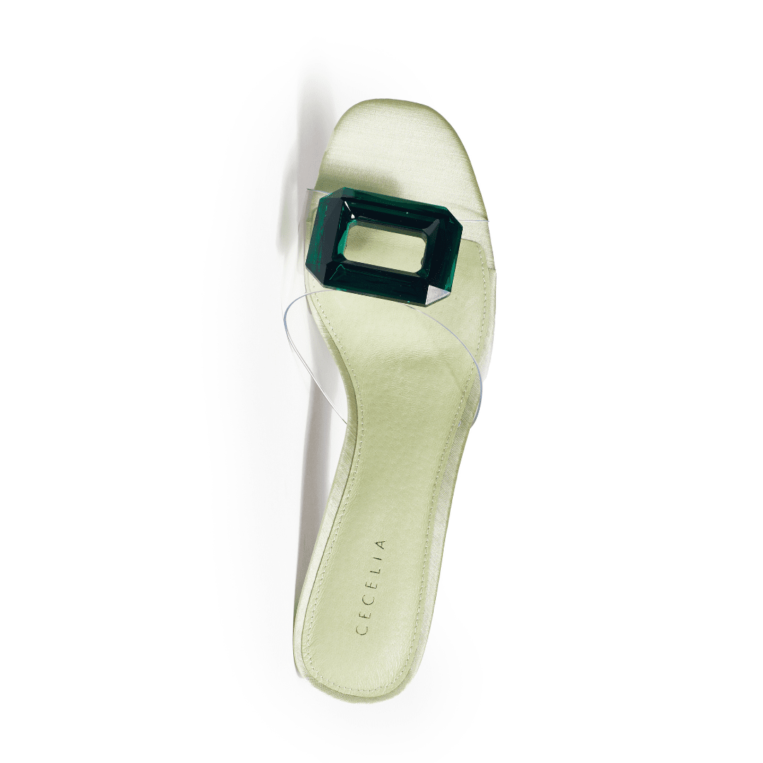 PARK AVE JEWEL - Green Sandal