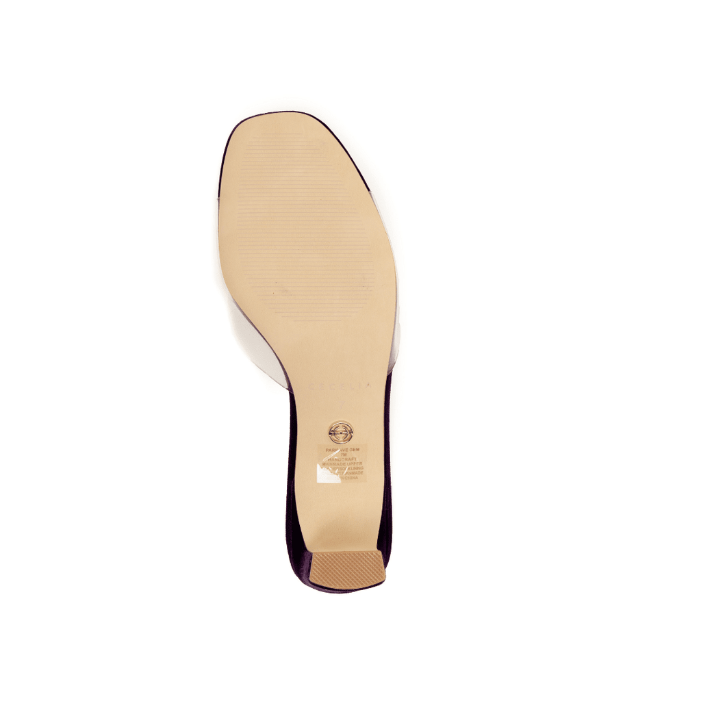 PARK AVE JEWEL - PURPLE VELVET SANDAL