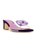 PARK AVE JEWEL - PURPLE VELVET SANDAL