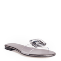 PHILLIS - Pewter Flat Sandal