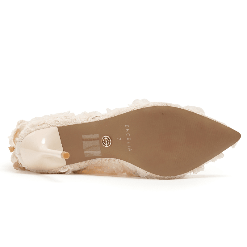 POINT - BEIGE FLOWER BOOTIE