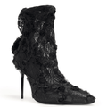 POINT - BLACK FLOWER BOOTIE