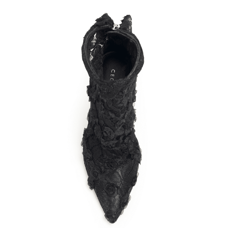 POINT - BLACK FLOWER BOOTIE