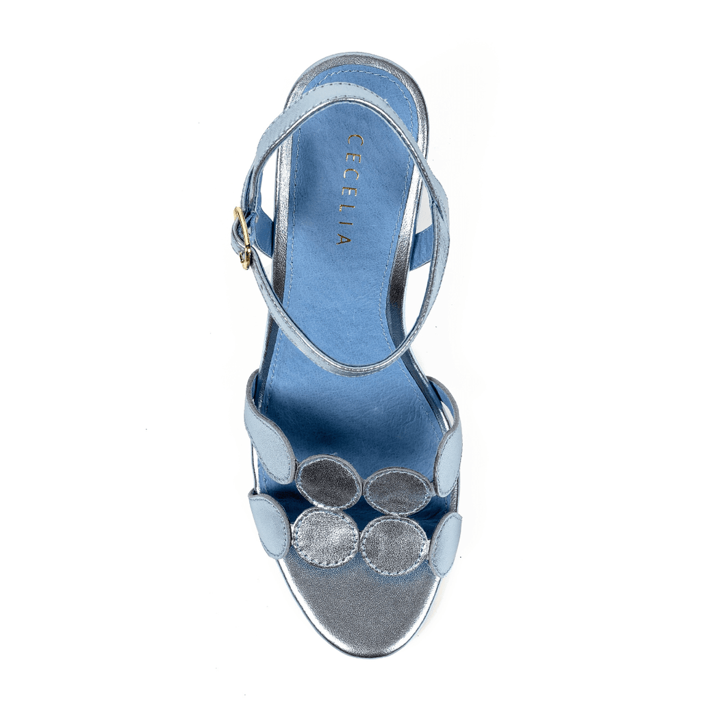 PETER - Blue Metallic Sandal