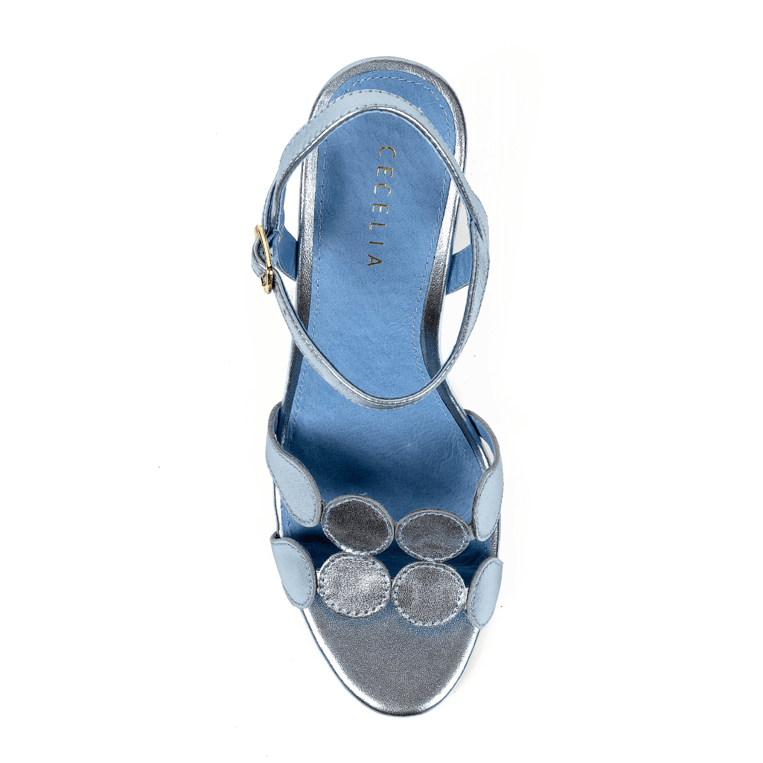 PETER - Blue Metallic Sandal