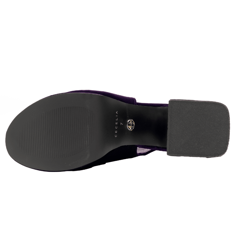 PIRATE - PURPLE VELVET PLATFORM PUMP