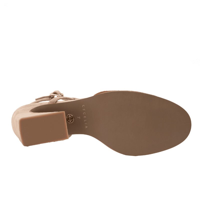 SOPHIA - CAFÉ SUEDE SLINGBACK