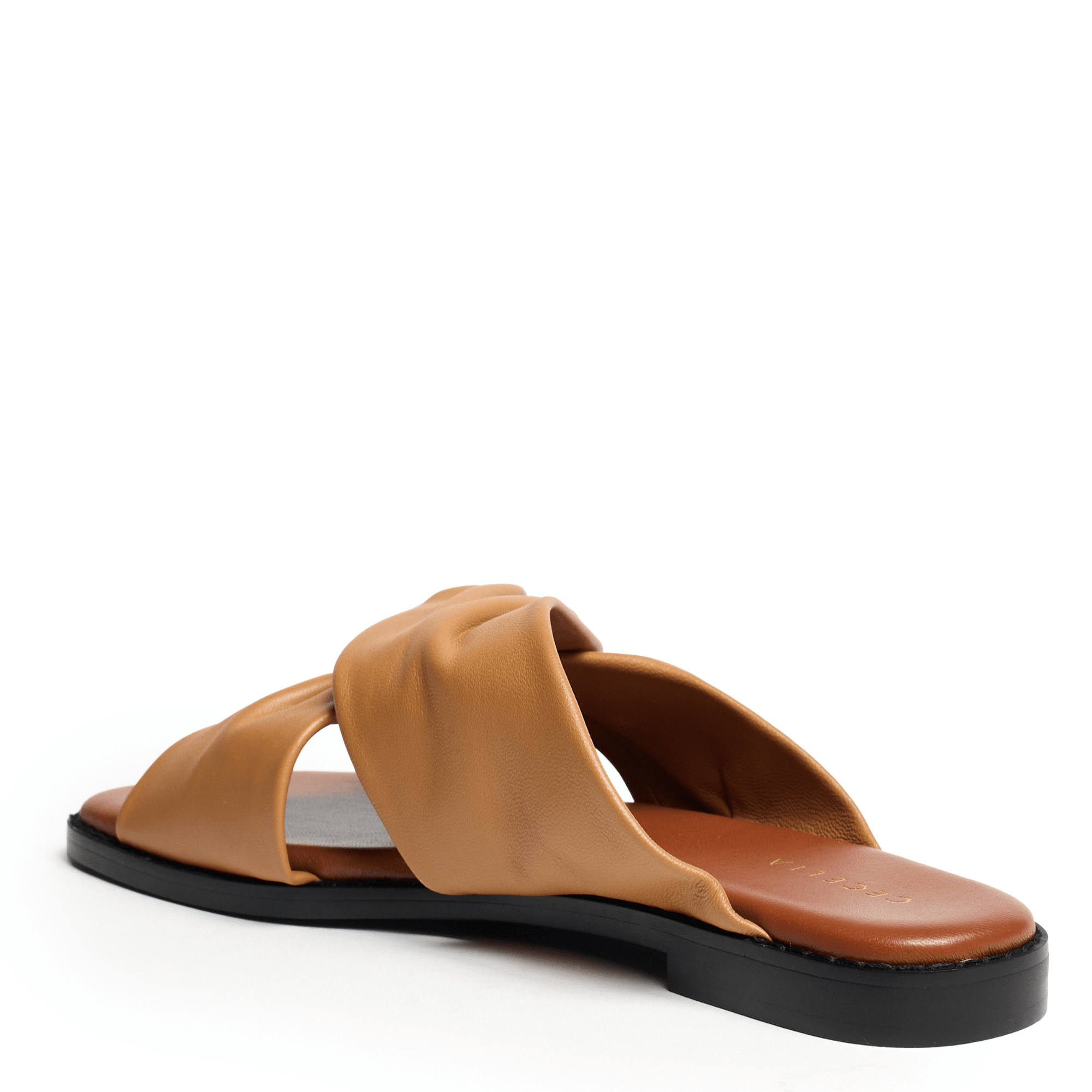 leather tan walking sandal 