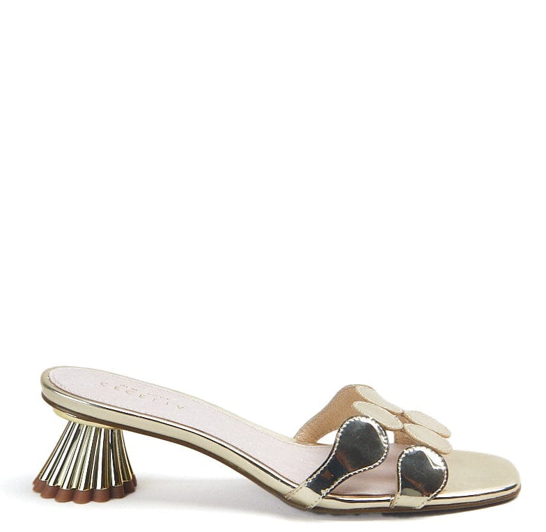 cecelia new york metallic trendy sandals designer leather
